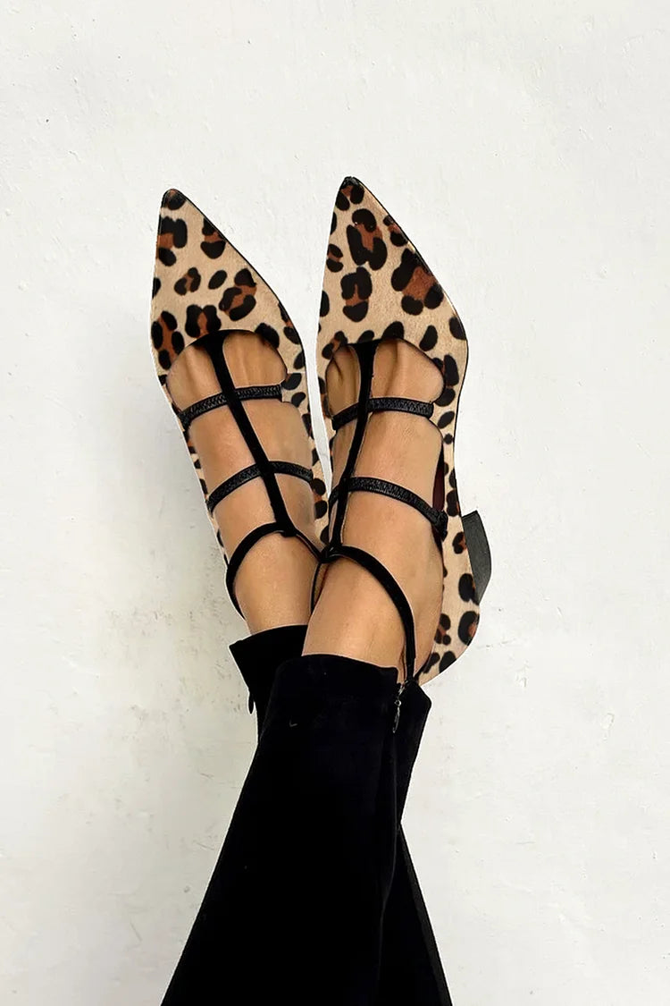 Beatriz | Tacones con estampado de leopardo
