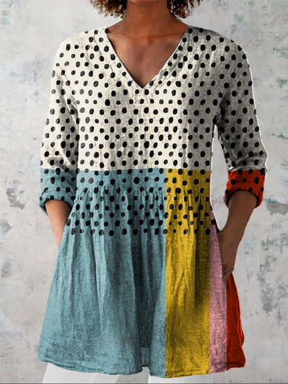 Carmen| Blusa larga con cuello en V