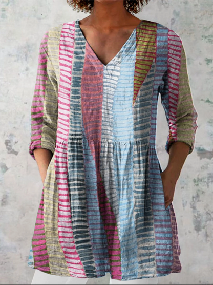 Carmen| Blusa larga con cuello en V