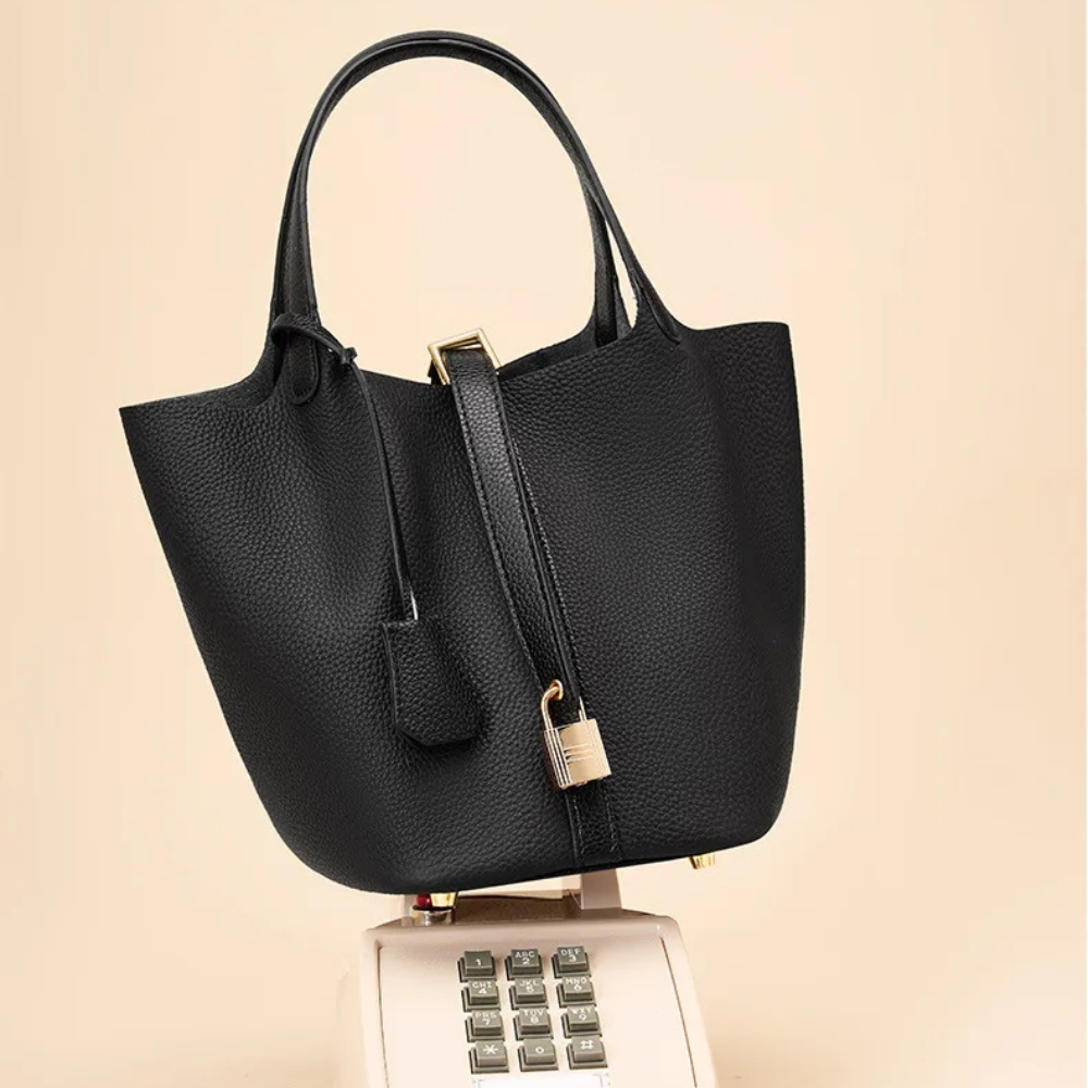 BellaTrend™ | Cuero tipo cubeta Bolso de mano