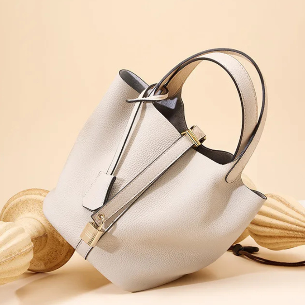 BellaTrend™ | Cuero tipo cubeta Bolso de mano