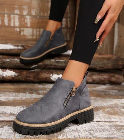 Miladie - Bota Ortopédica Con Cremallera Lateral