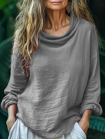 Hellen - Elegante Blusa De Manga Larga