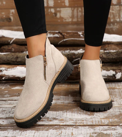 Miladie - Bota Ortopédica Con Cremallera Lateral