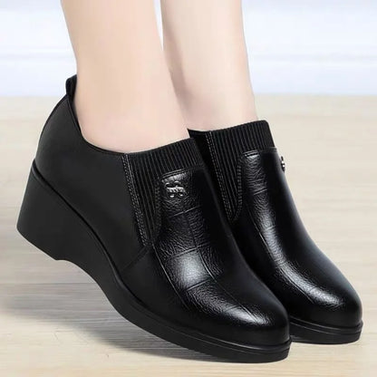 Switolina - Zapatos De Cuña De Piel a La Moda