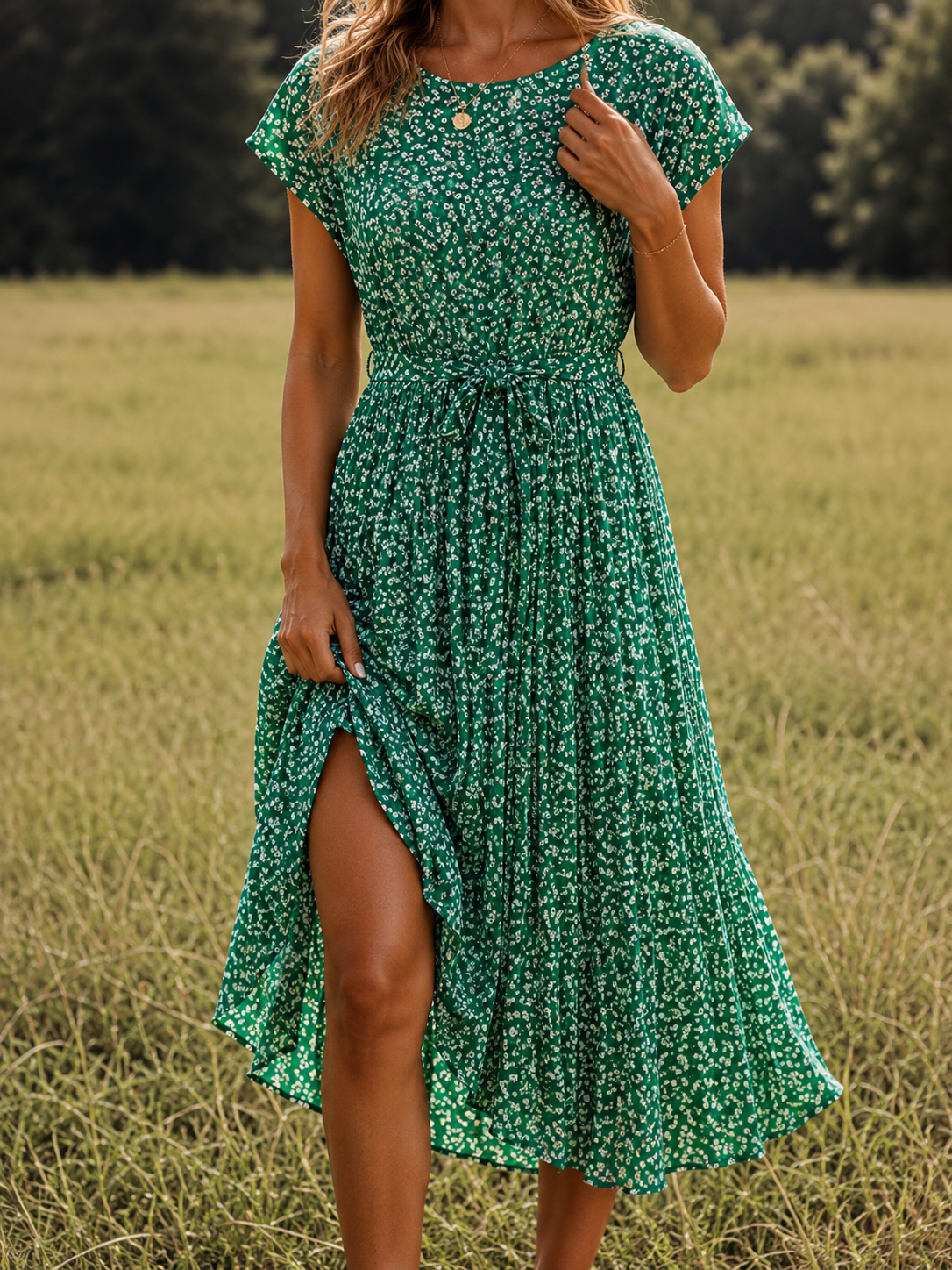 Marta - Vestido Floral de Inspiración Campestre