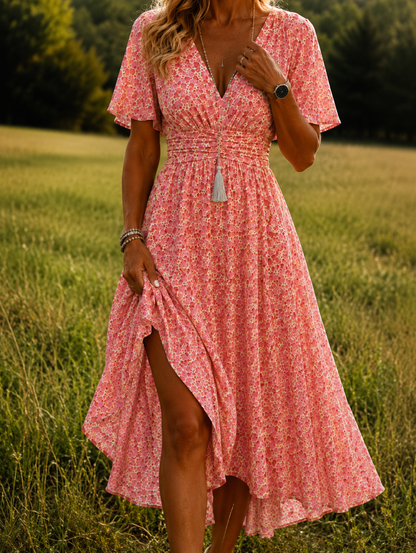 Loli – Vestido largo y vaporoso con estampado floral