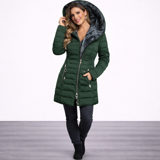 Kori™ | Abrigo Acolchado de Invierno con Capucha