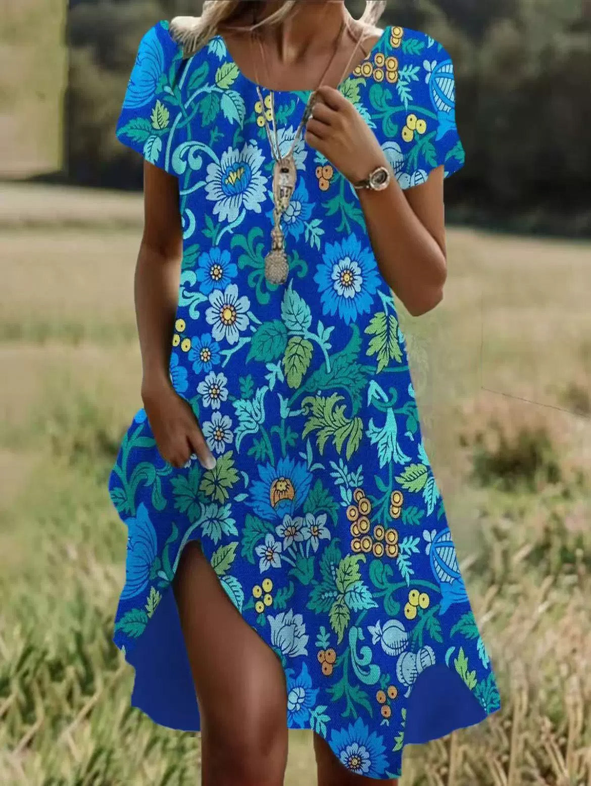 ROSA-VESTIDO DE VERANO PARA MUJER