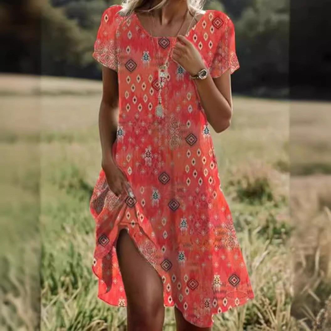 ROSA-VESTIDO DE VERANO PARA MUJER