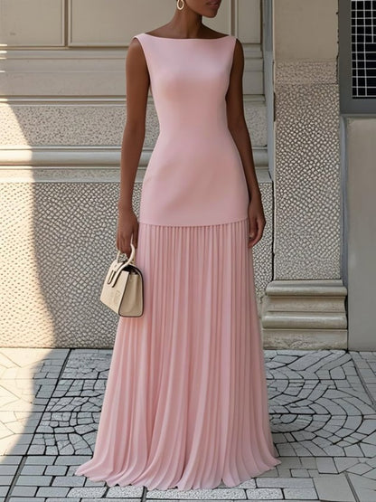 Serena | Vestido largo plisado
