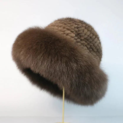 Nivara - Elegante Sombrero Fabricado Con Piel De Visón Natural