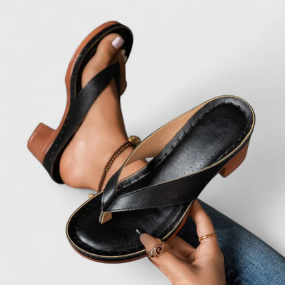 Aurora - Zapatos de tacón ortopédicos de piel auténtica para ocasiones especiales