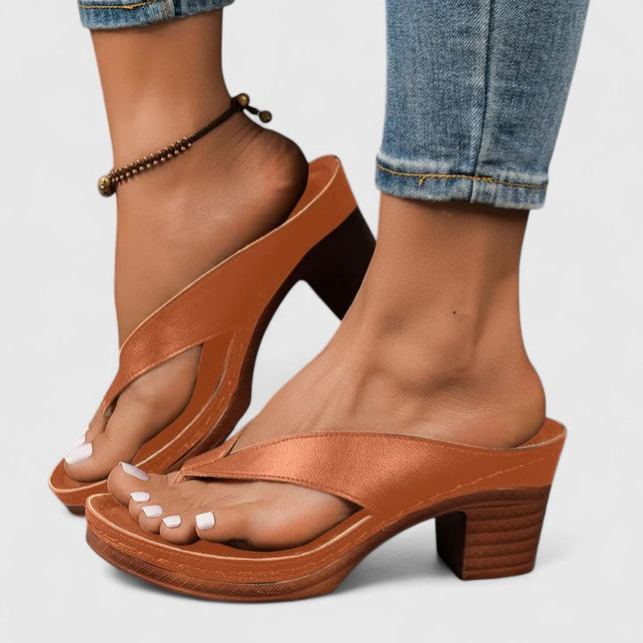 Aurora - Zapatos de tacón ortopédicos de piel auténtica para ocasiones especiales