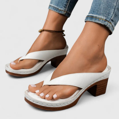 Aurora - Zapatos de tacón ortopédicos de piel auténtica para ocasiones especiales
