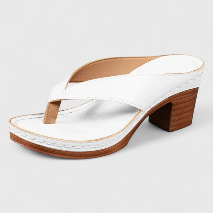 Aurora - Zapatos de tacón ortopédicos de piel auténtica para ocasiones especiales