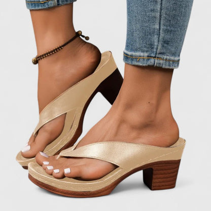Aurora - Zapatos de tacón ortopédicos de piel auténtica para ocasiones especiales