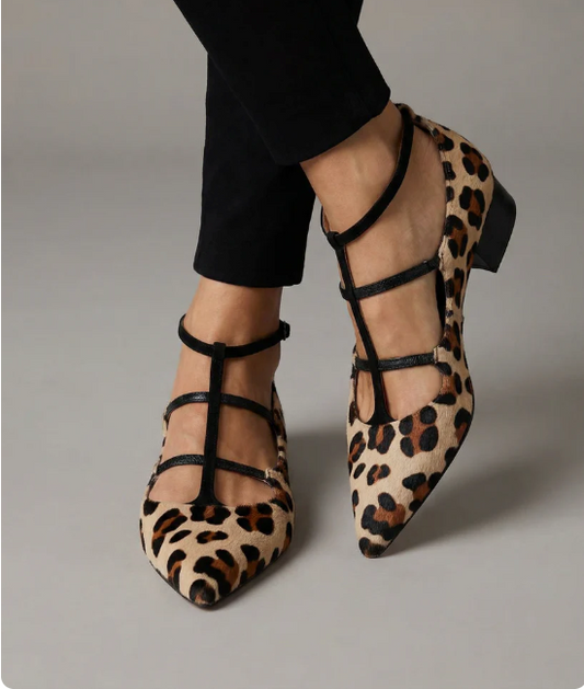 Beatriz | Tacones con estampado de leopardo