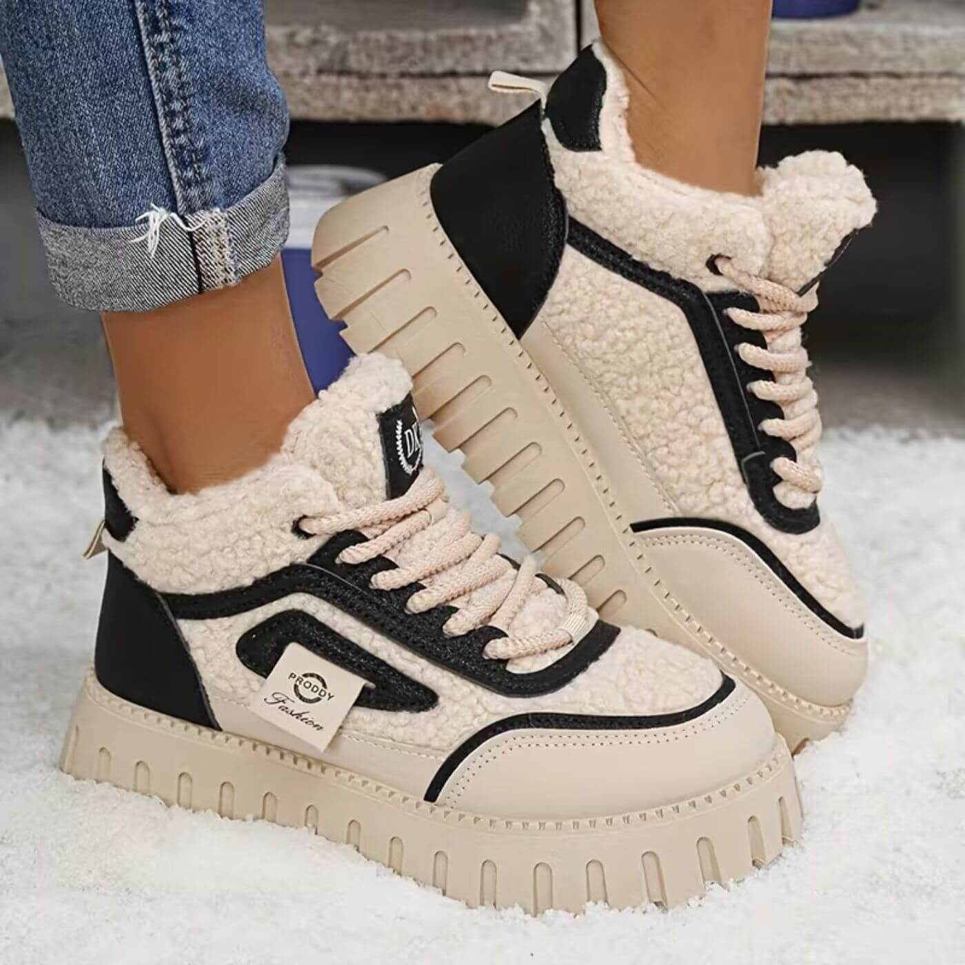 Selin - Botines De Forro Polar Cálidos Para El Invierno