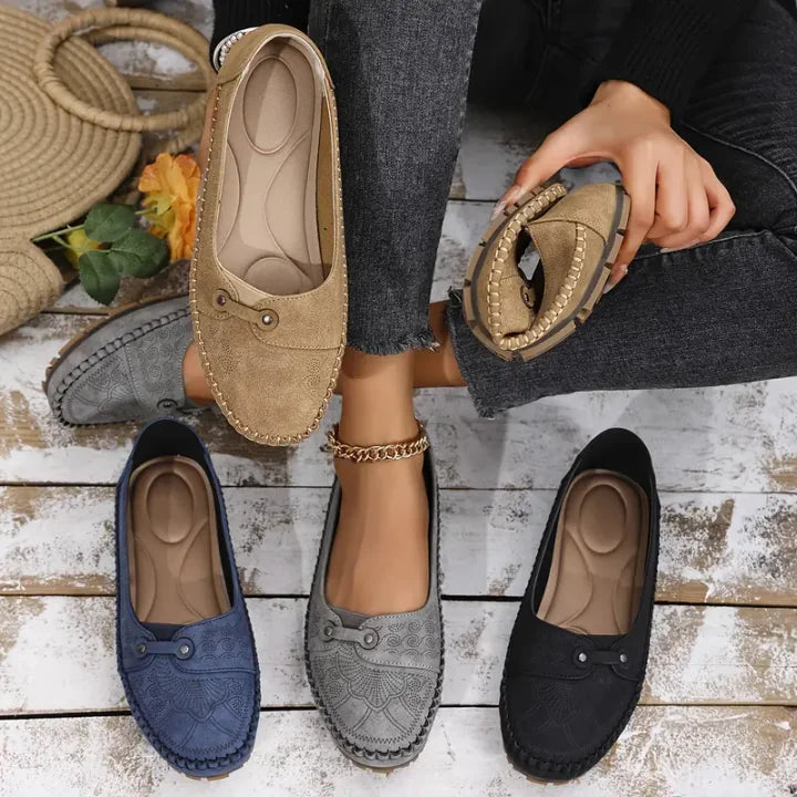 Rumina - Zapatos Casuales Antideslizantes De Cuero