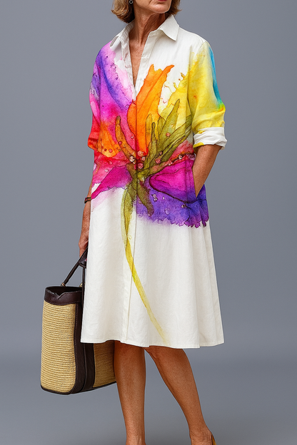 Luisa| Vestido midi cómodo