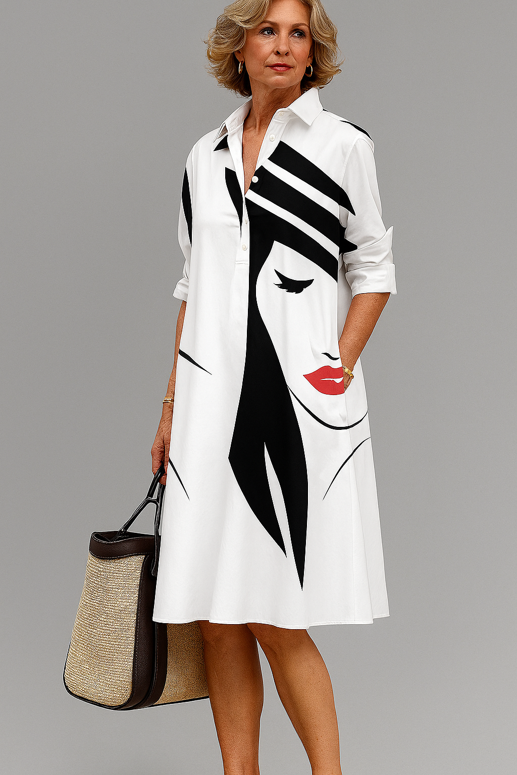 Carmen| Cómodo vestido midi