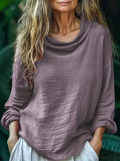 Hellen - Elegante Blusa De Manga Larga