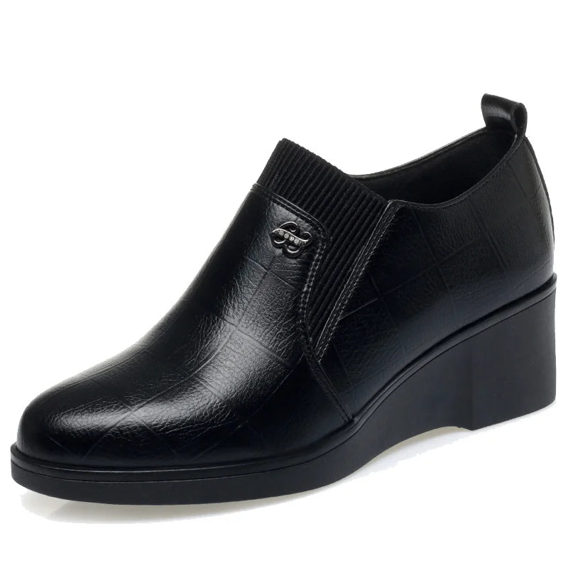 Switolina - Zapatos De Cuña De Piel a La Moda