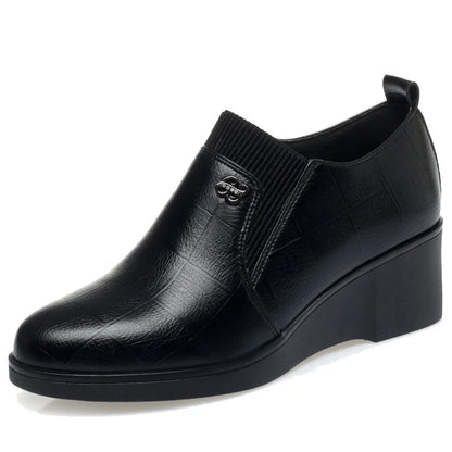 Switolina - Zapatos De Cuña De Piel a La Moda